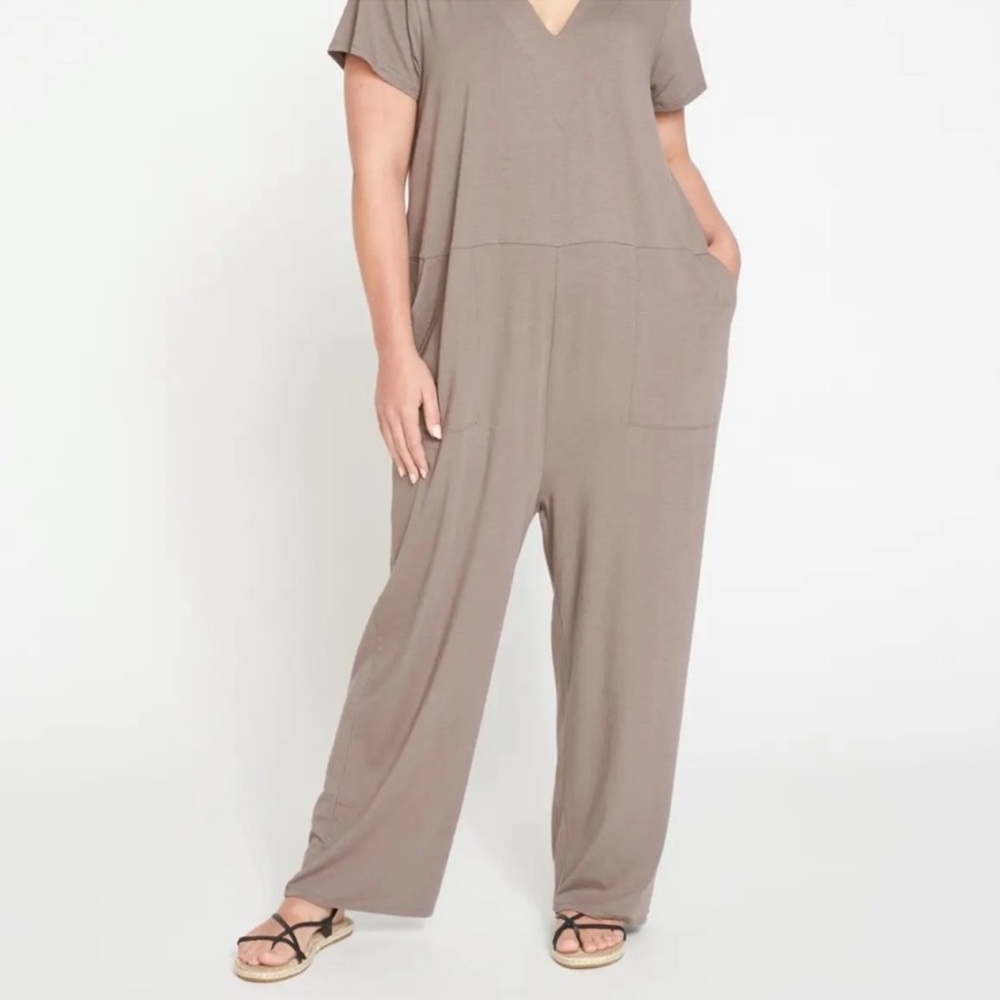 Universal Standard Jemma Jumpsuit Modal Blend Dark Gray size 14/16
